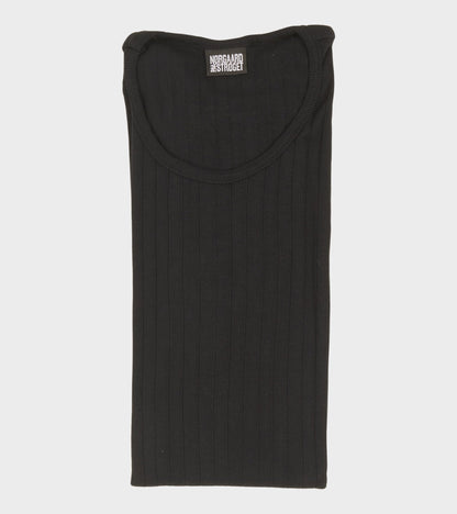 101 Rib Solid Colour Black