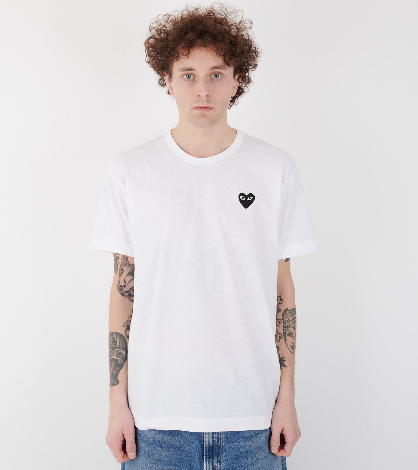 U Black Heart T-shirt White