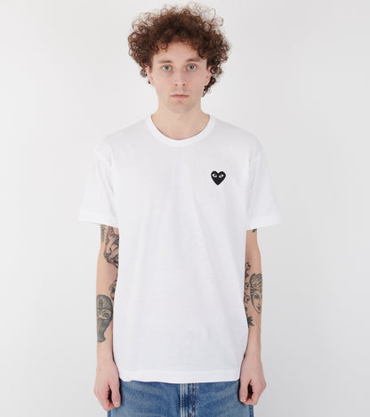 U Black Heart T-shirt White