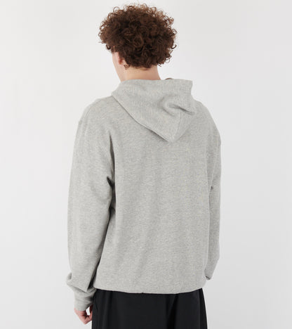 U Red Heart Zip Hoodie Grey