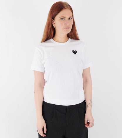 U Black Heart T-shirt White