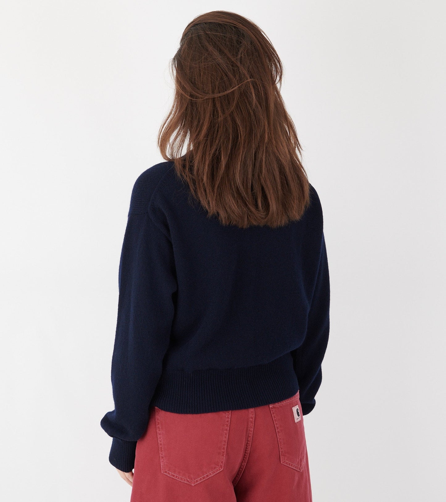 Ada Crewneck Cardigan Navy