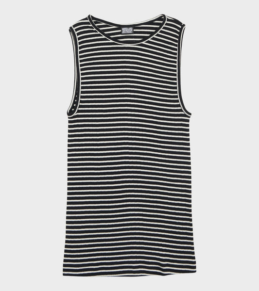 101 Tank Top Black/Ecru
