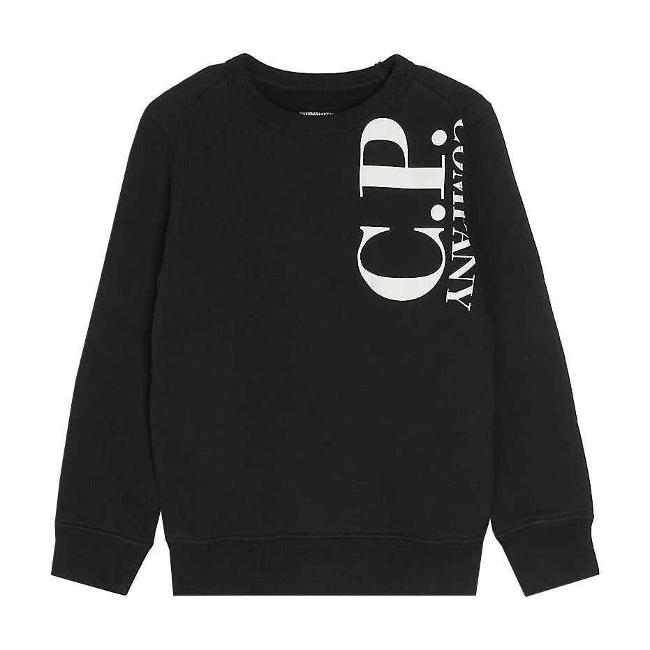Kids CP Company Black Logo Sweatshirt