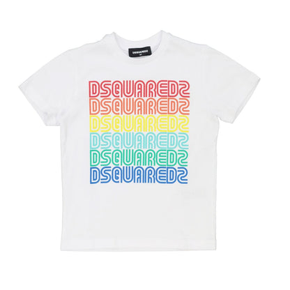 Kids DSQUARED2 White Logo T-Shirt