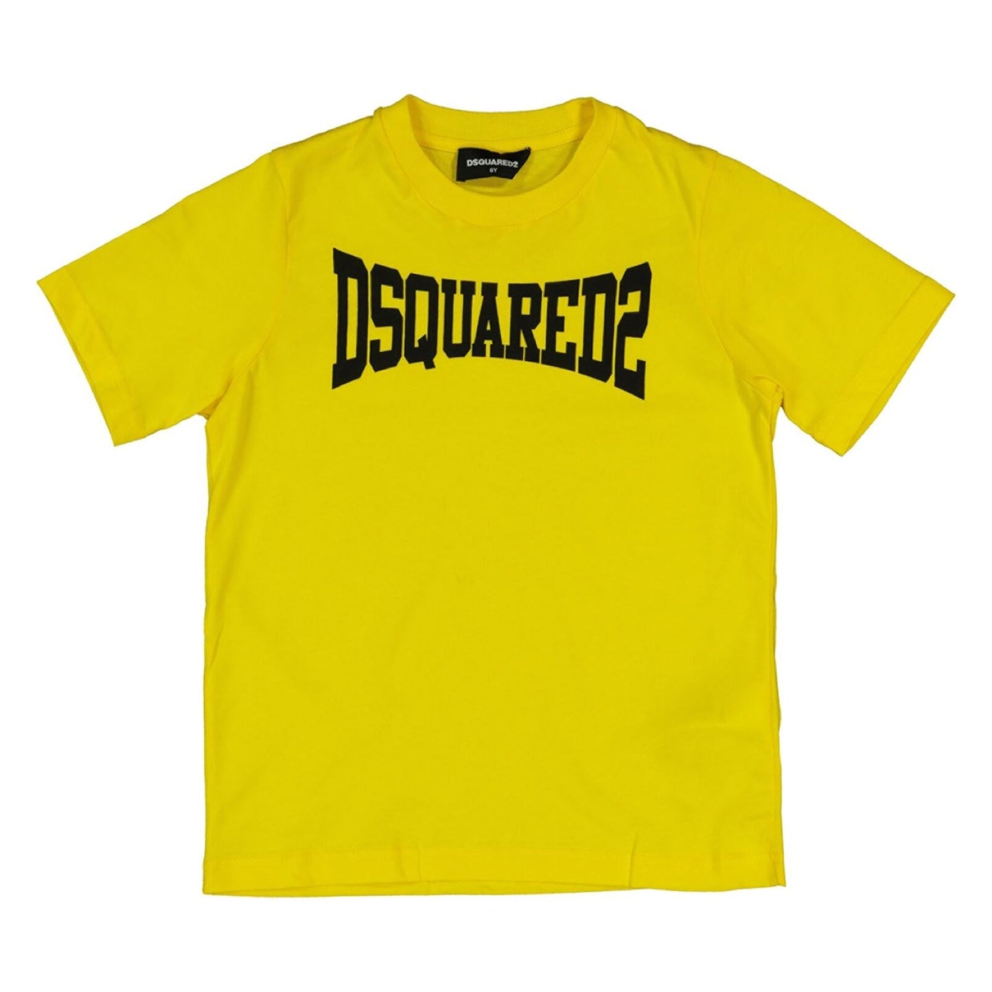 Kids DSQUARED2 Yellow Logo T-Shirt