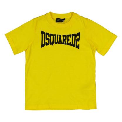 Kids DSQUARED2 Yellow Logo T-Shirt
