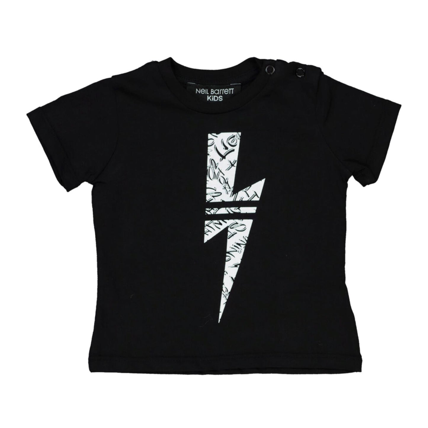 Kids Neil Barrett Black Logo Tee