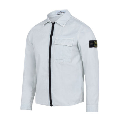 Stone Island Junior Pale Blue Overshirt