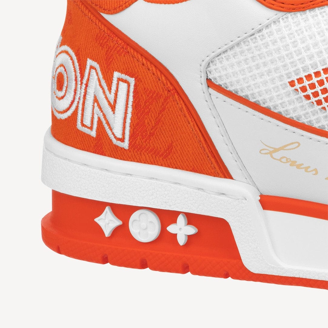 LOUIS VUITTON TRAINER MONOGRAM DENIM ORANGE