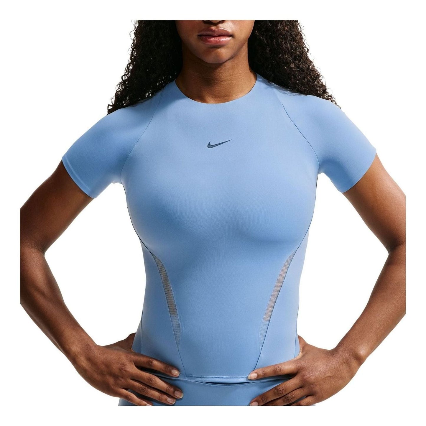 (WMNS) Nike Universa Mesh T-Shirt 'Work Blue Chambray New Slate' IM9945-486