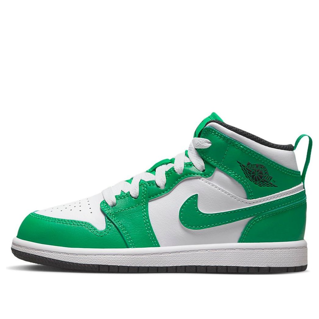(PS) Air Jordan 1 Mid 'Lucky Green' DQ8424-301