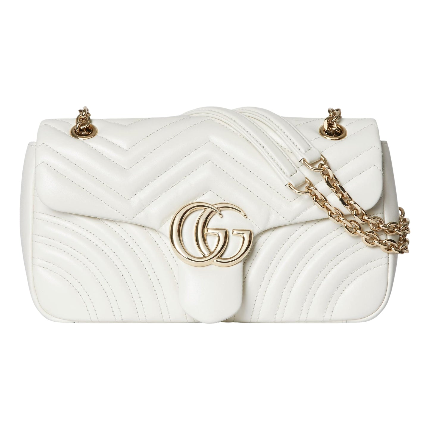 (WMNS) Gucci GG Marmont Medium Shoulder Bag 'White' 837267-AAE38-9050