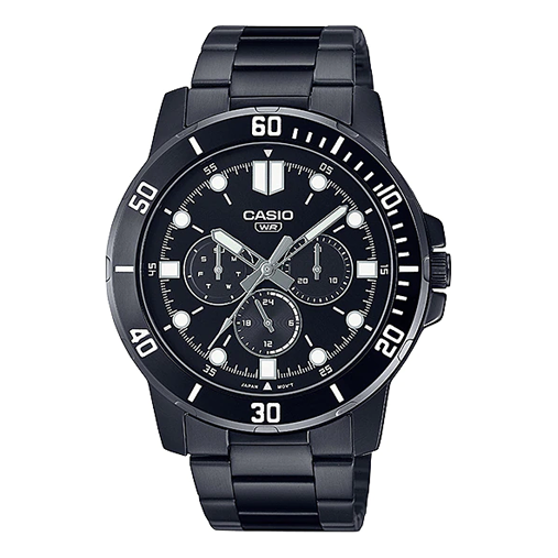 Casio Dress Classic Minimalistic Analog Watch 'Black White' MTP-VD300B-1E