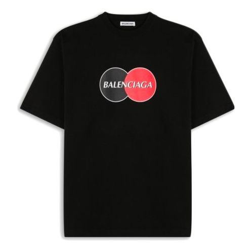 Balenciaga Retro Uniform Loose Design Short Sleeve Black 620941TIV791000