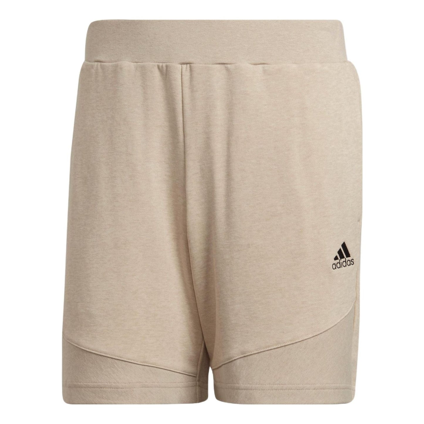 Men's adidas BotanDyed Short Solid Color Straight Loose Shorts Light Khaki HE3067