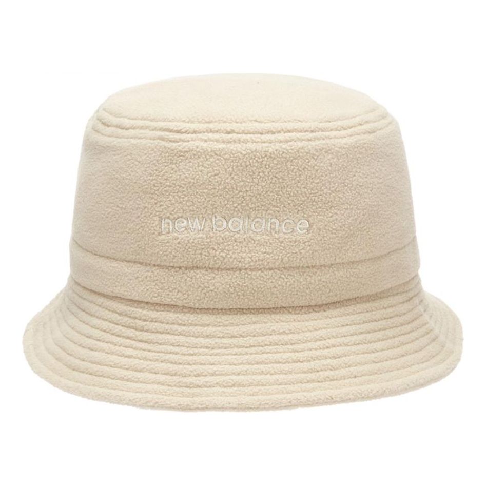 New Balance Wordmark Logo Fleece Bucket Hat 'Beige' LAH14002-BEI