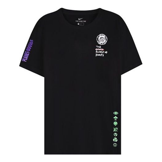 Nike Summer Hoops Basketball Short Sleeve Black CW4817-010