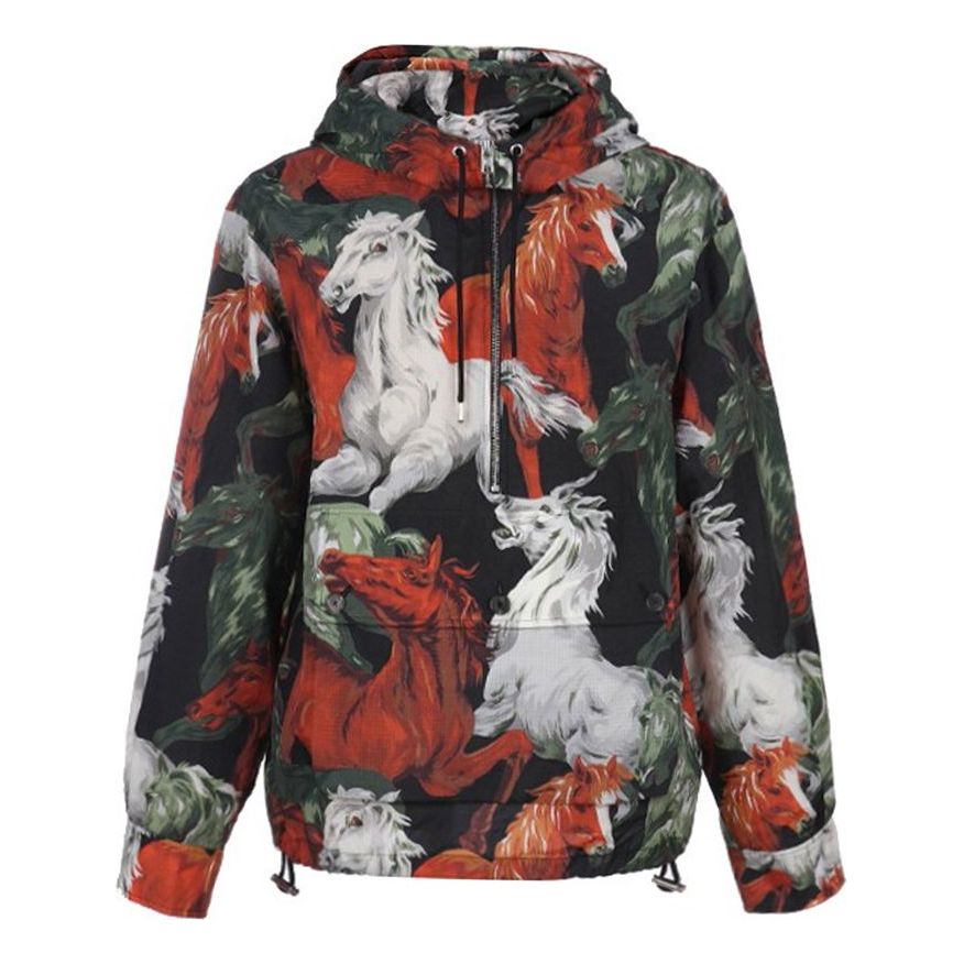 Men's KENZO Pattern Printing Military Green FA65BL0499PC-17