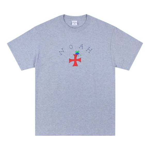 NOAH x Frog Core Logo Tee Printing Short Sleeve Unisex Gray T20SS20ATH