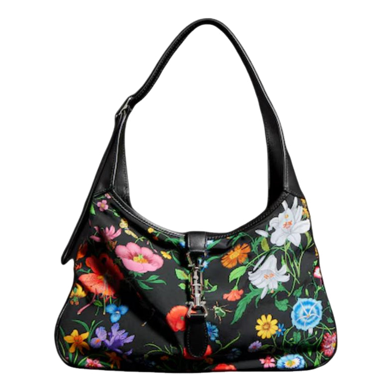 (WMNS) Gucci Jackie 1961 Medium Shoulder Bag 'Black Multicolor' 863136-FAF7O-1046