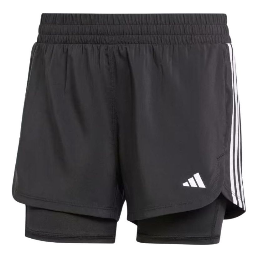 (WMNS) adidas 2 in 1 Pacer Shorts Asia Sizing 'Black' JJ3116