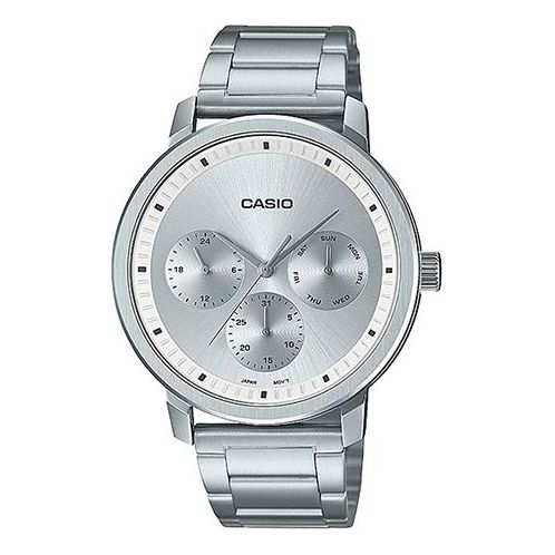Casio Dress Analog Watch 'Black Silver Metallic' MTP-B305D-7EV