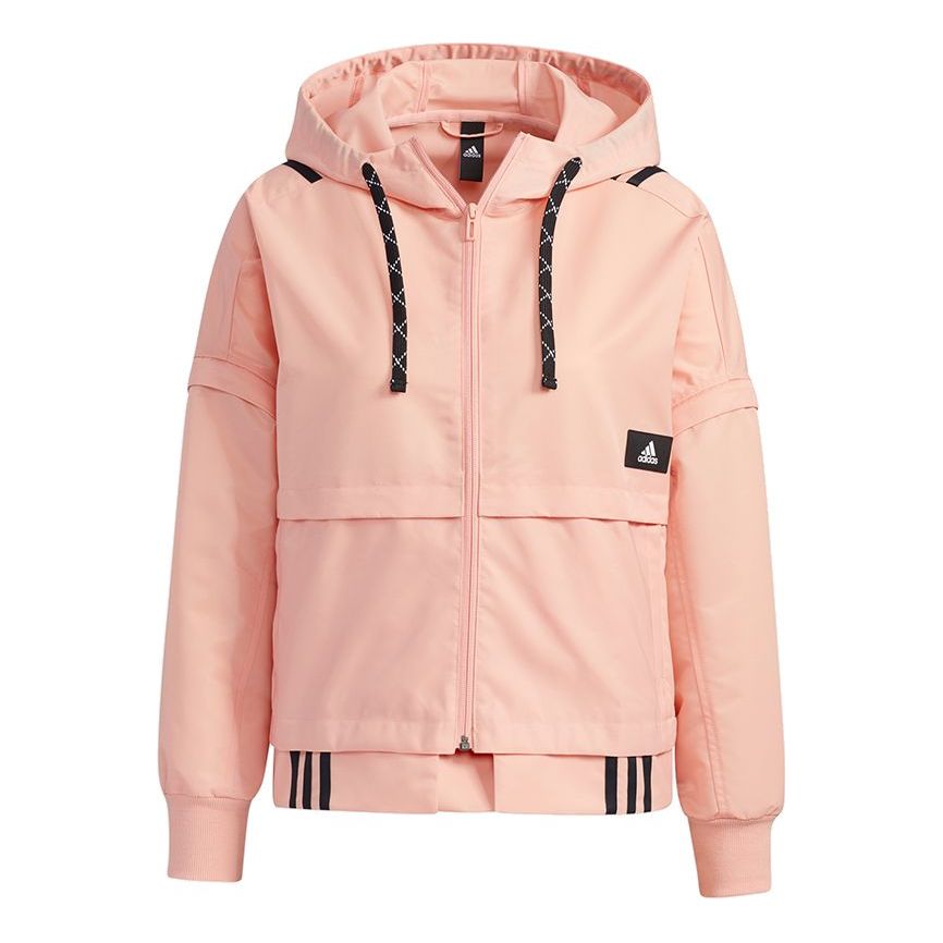 (WMNS) adidas Str Jkt Light Detachable Sleeve Sports Pink Red Jacket GT4405