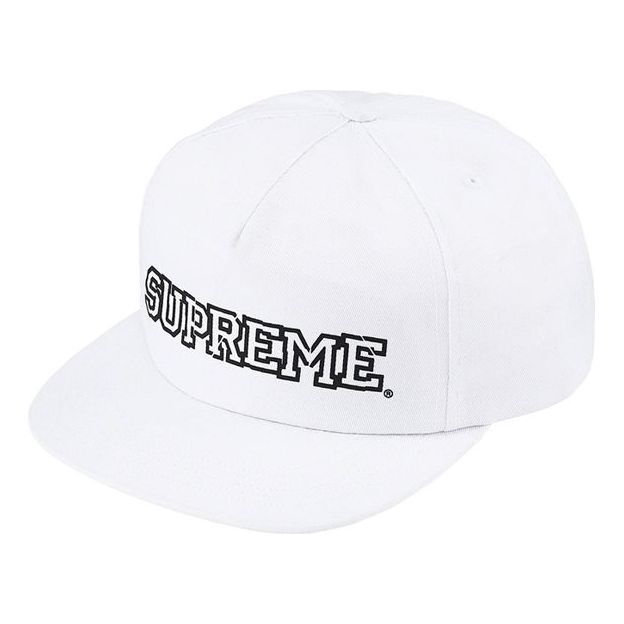 Supreme Shattered Logo 5-Panel Cap 'White Black' SUP-FW21-005