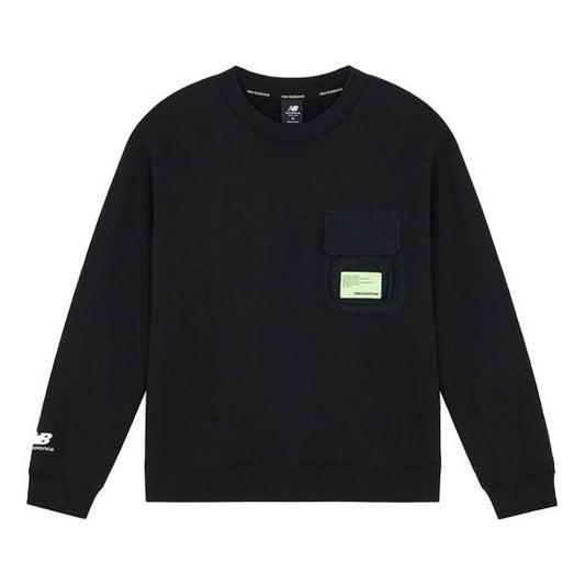 (WMNS) New Balance CNY Series 3D Pocket Sports Round Neck Pullover Black Hoodie AWT21312-BK