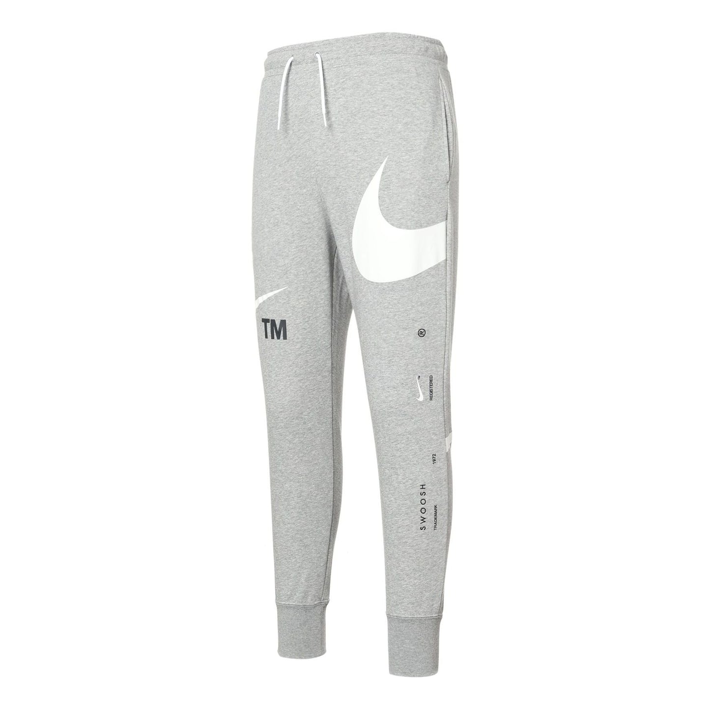 Men's Nike Large Logo Lacing Knit Bundle Feet Sports Pants/Trousers/Joggers Autumn Light Grey DD6092-063