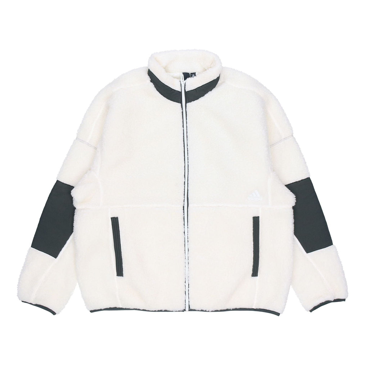 adidas M S2s Boa Jkt lamb's wool Stay Warm Sports Stand Collar Jacket White ED1922