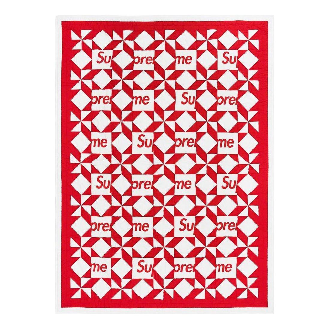 Supreme Patchwork Quilt 'Red White' SUP-SS23-28
