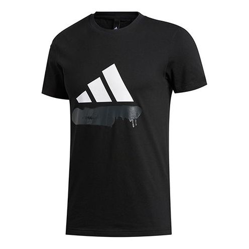 adidas Sports Stylish Short Sleeve 'Black' FT2829