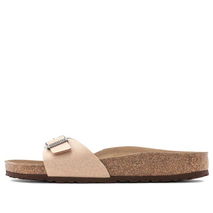 (WMNS) Birkenstock Madrid Birko-Flor White Narrow Fit 'Pink' 1020504