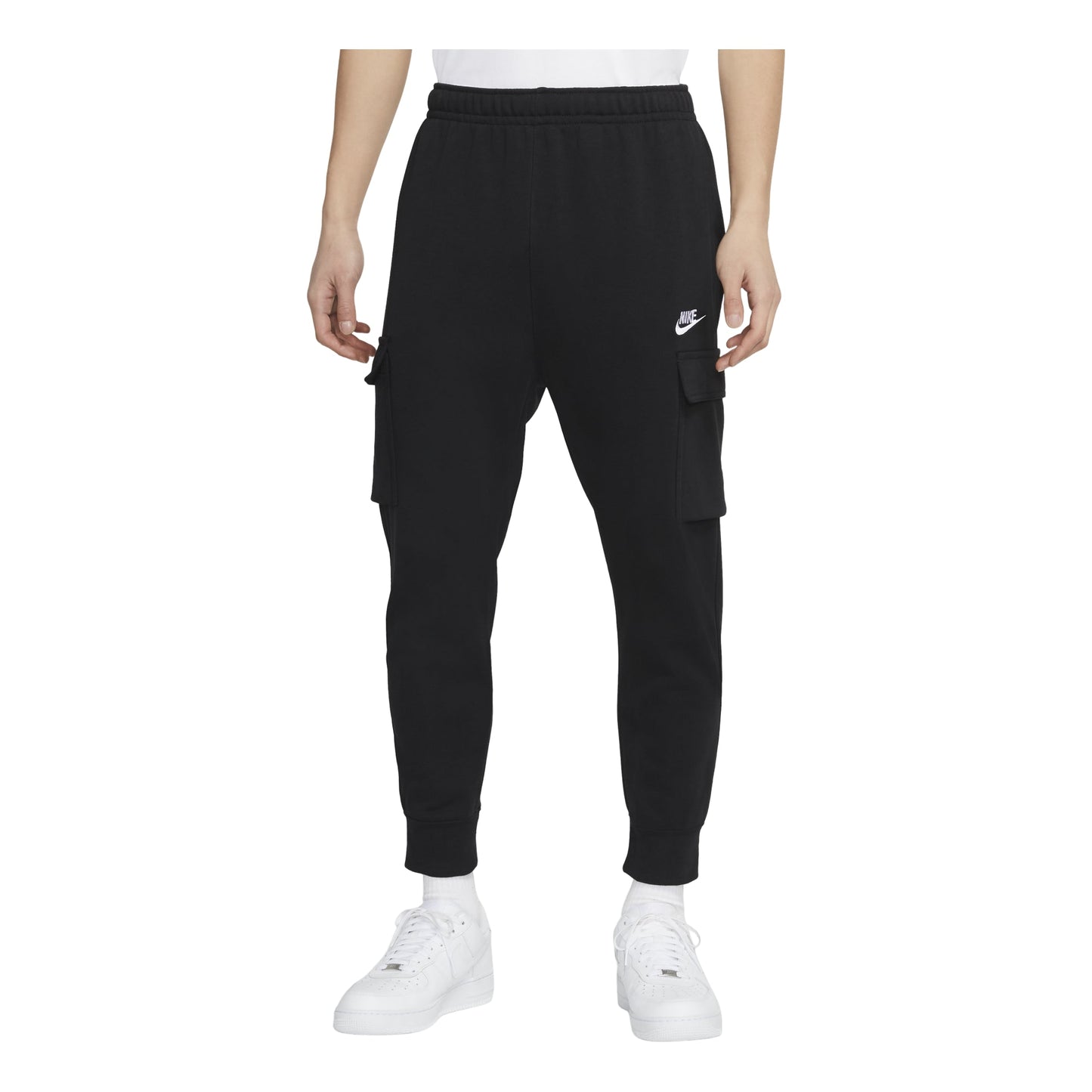 Nike MENS Sportswear Club French Terry Casual Overall Ankle Banded Pants Black CZ9955-010