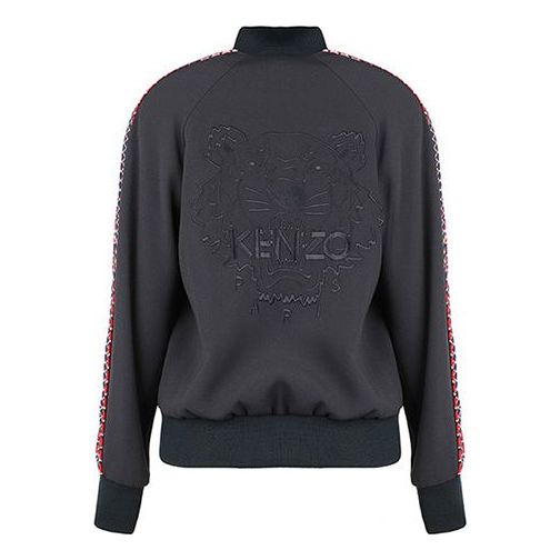 KENZO Back Tiger Head Embroidered Colorblock Jacket Navy Blue FA52BL0555AC-77