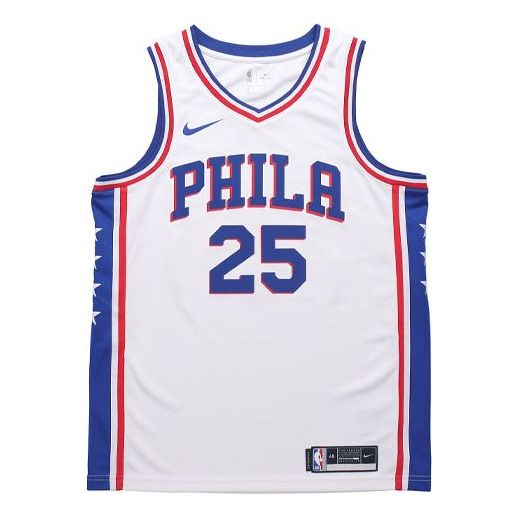 Nike NBA SW Fan Edition 2020 Season Philadelphia 76ers Simmons 2 No. 5 Jersey 'White' CW3605-105
