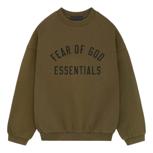 Fear of God Essentials Fleece Crewneck 'Olive' 192BT246264F