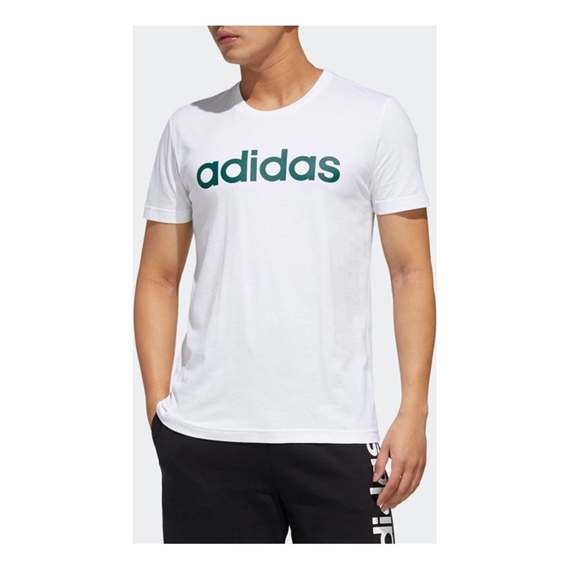 adidas neo M ESNTL LG T 1 Round Neck White FP7389
