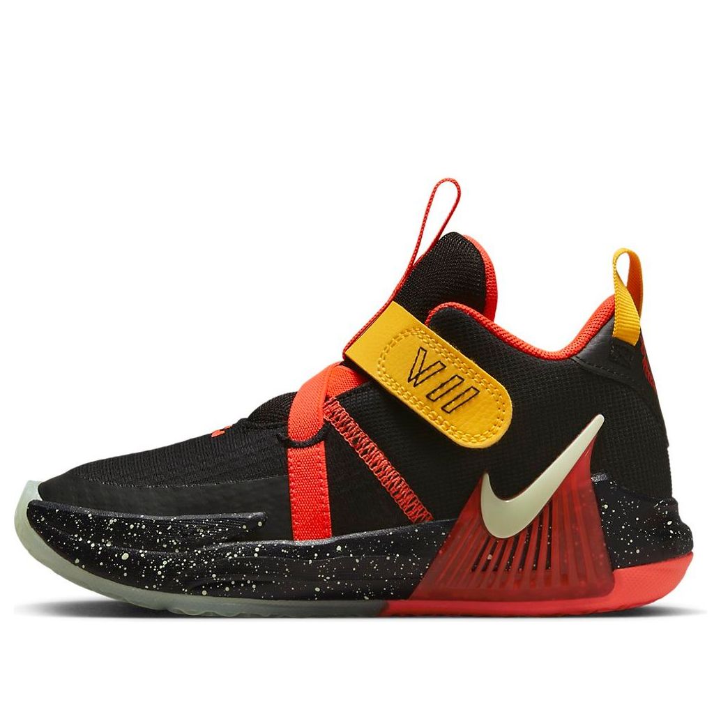 (PS) Nike LeBron Witness 7 'Black Bright Crimson Speckled' DQ8647-001