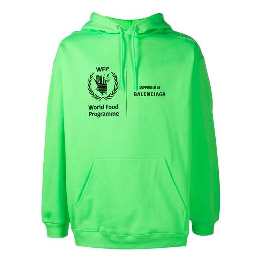 Balenciaga Unisex SS21 World Food Programme Logo Printing Green 600583TJVK44162