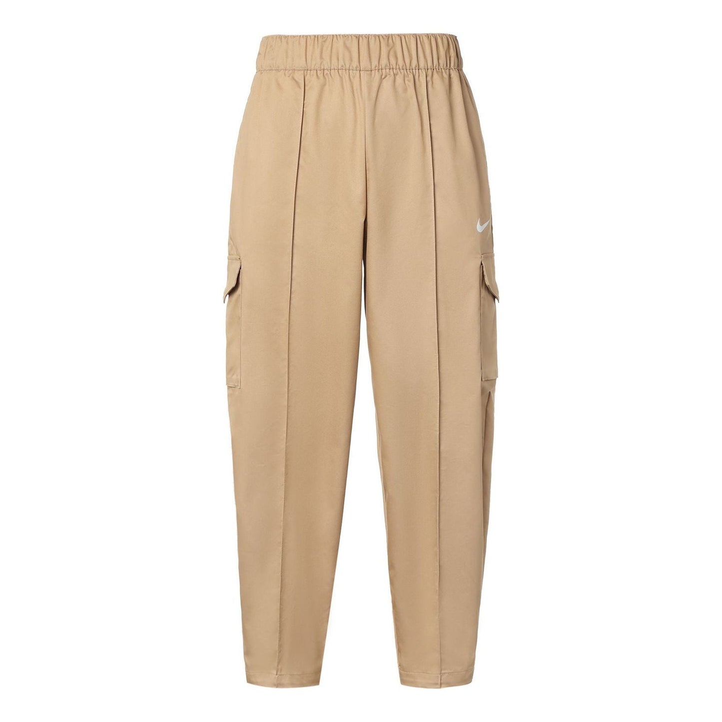 (WMNS) Nike Sportswear Essentials Woven High Waist Long Pants/Trousers Yellow DD5984-200