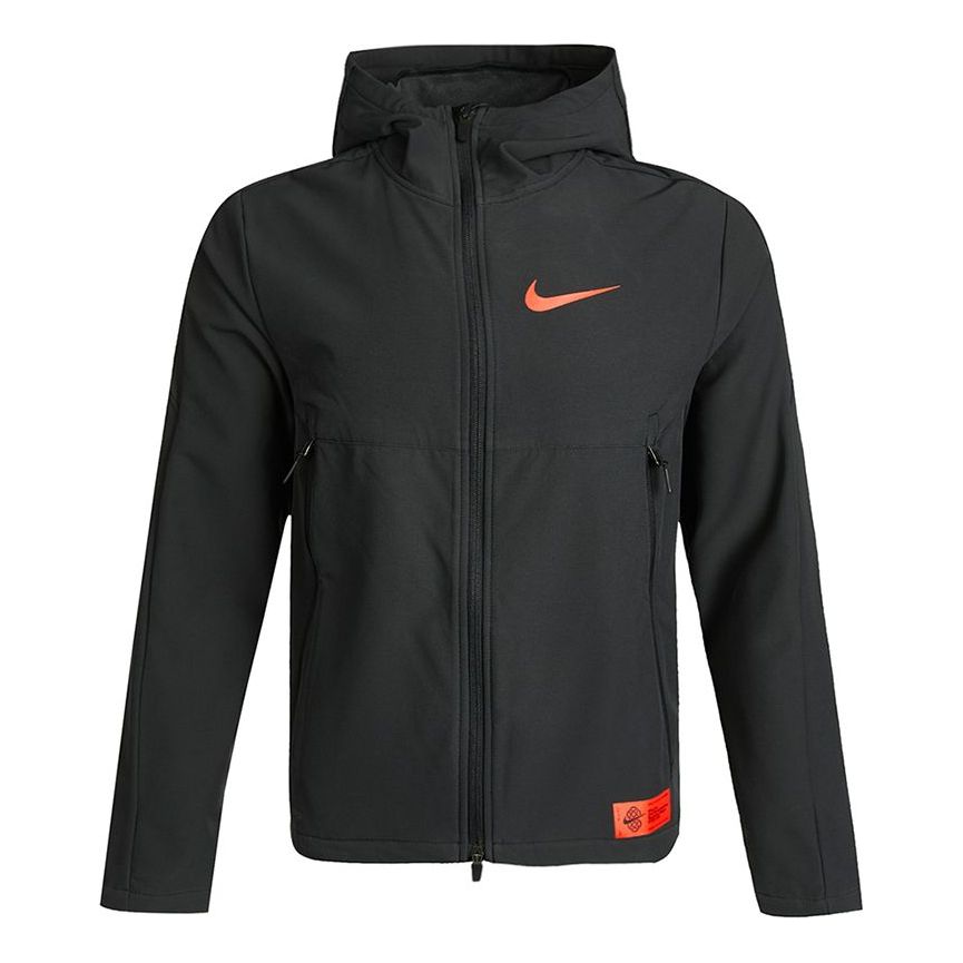 Nike Sports Training protection against cold Woven Hooded Jacket Black DH1384-010