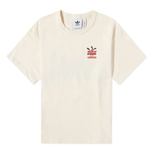 adidas originals Casual Sports Breathable Round Neck Short Sleeve White H62577