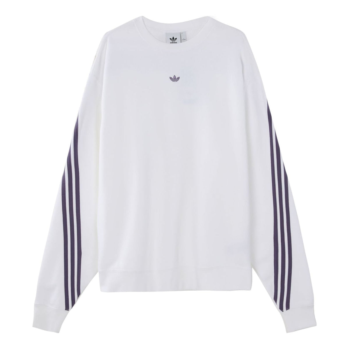 adidas originals Side Stripe Loose Pullover White FM1519