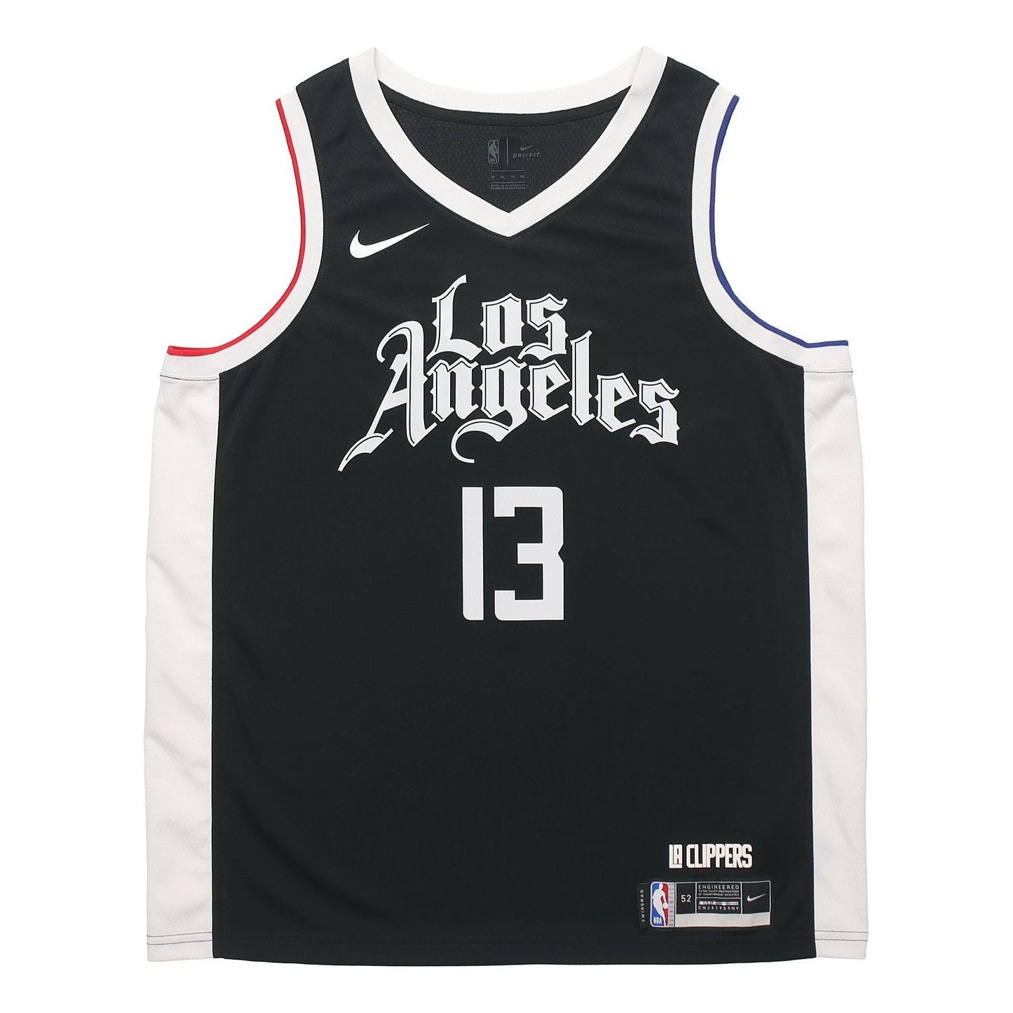 Nike NBA SW Fan Edition Los Angeles Clippers Paul George No. 13 City Edition Sports Basketball Jersey/Vest Black CN1735-014