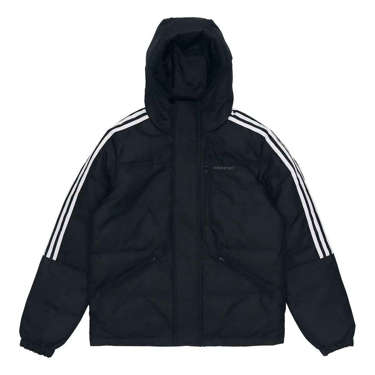 adidas neo M Dwn Wnt Prka Stay Warm Windproof hooded down Jacket Black H45292