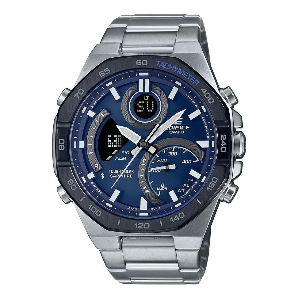 CASIO Digital-Analog 'Silver Navy' ECB-950YDB-2A