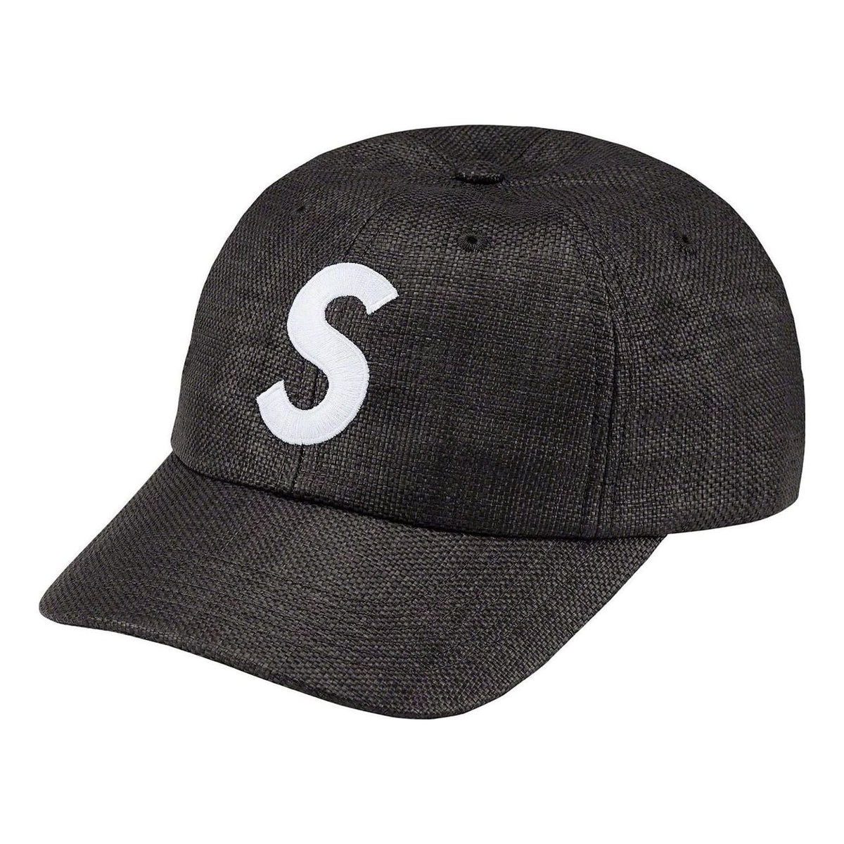 Supreme Raffia S Logo 6-Panel 'Black White' SUP-SS22-785